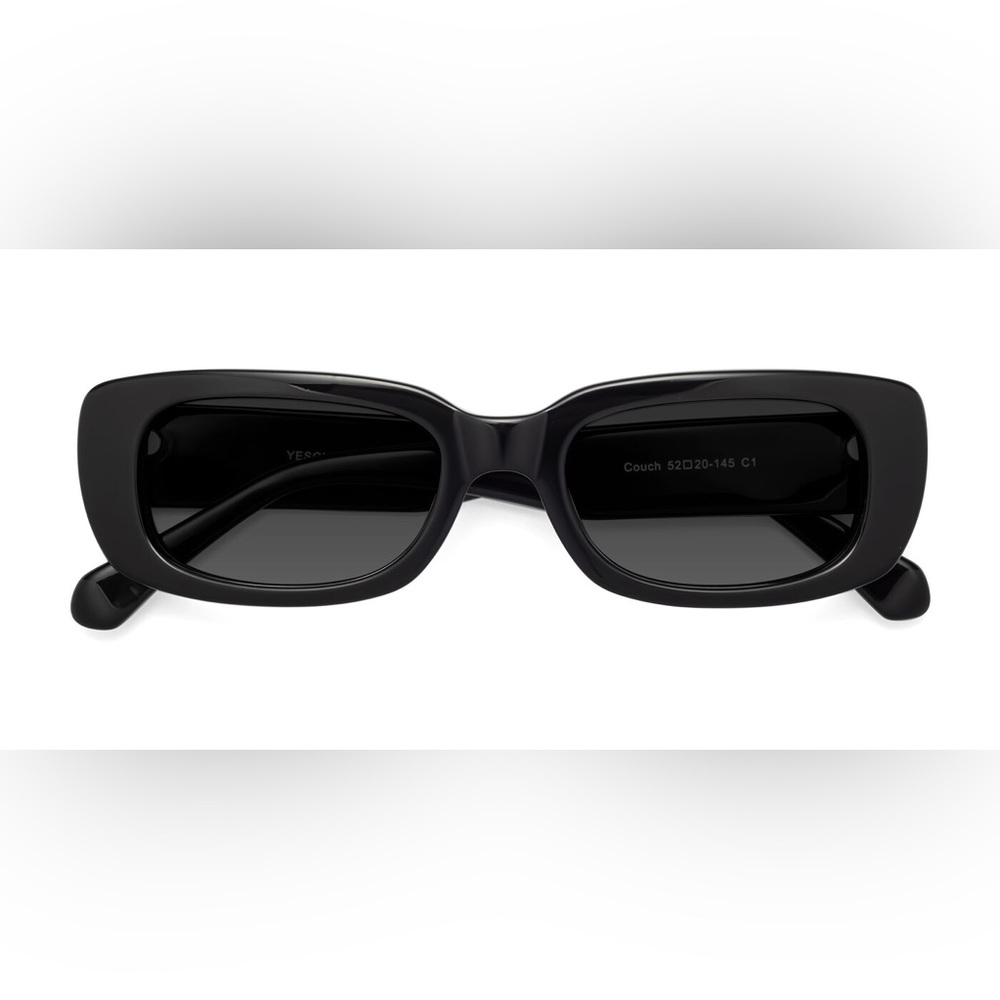 New Black On Black Unisex Vintage Fashion Lightweight PC Anti-Glare Sunglasses - Picture 7 of 14